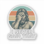 Grappig Facepalm Vintage Gravure Citaat Design_1 Sticker (Voorkant)