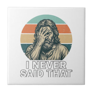 Grappig Facepalm Vintage Gravure Citaat Design_1 Tegeltje