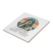 Grappig Facepalm Vintage Gravure Citaat Design_1 Tegeltje (Zijkant)