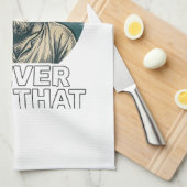Grappig Facepalm Vintage Gravure Citaat Design_1 Theedoek (Quarter Fold)