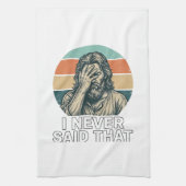 Grappig Facepalm Vintage Gravure Citaat Design_1 Theedoek (Verticaal)