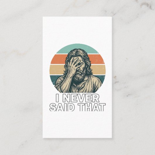 Grappig Facepalm Vintage Gravure Citaat Design_1 Visitekaartje (Voorkant)