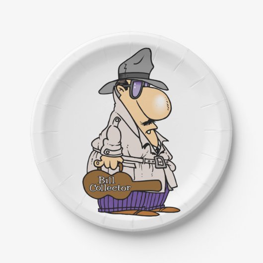 Grappig factuur innen karakter papieren bordje (Voorkant)