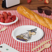 Grappig factuur innen karakter papieren bordje