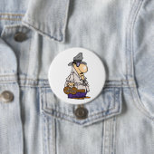 Grappig factuur innen karakter ronde button 7,6 cm (In situ)