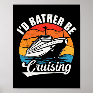 Grappig Familie Cruise Design Voor Mannen Vrouwen  Poster