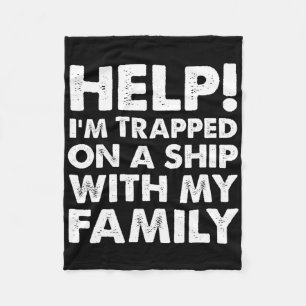 Grappig Familie Cruise Shirt Matching Vakantie Cru Fleece Deken
