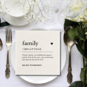 Grappig Familie Custom Definition Modern Diner Servet