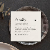 Grappig Familie Custom Definition Modern Diner Servet