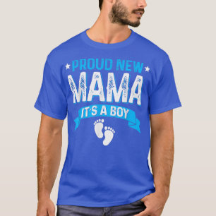 Grappig Familie Geslacht onthult proud New Mama He T-shirt