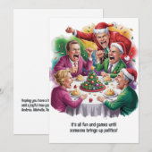 Grappig Familie Politiek Kerstmis Feestdagenkaart (Voorkant / Achterkant)