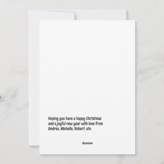 Grappig Familie Politiek Kerstmis Feestdagenkaart (Achterkant)