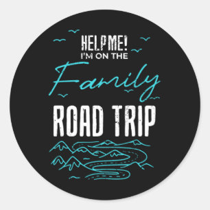 Grappig Familie Road Trip Familie Vakantie Reunion Ronde Sticker