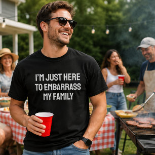 Grappig familie T-shirt Mijn familie voor schut