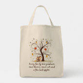 Grappig familieontwerp tote bag (Achterkant)