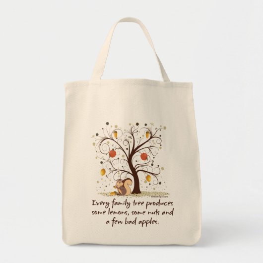 Grappig familieontwerp tote bag (Voorkant)
