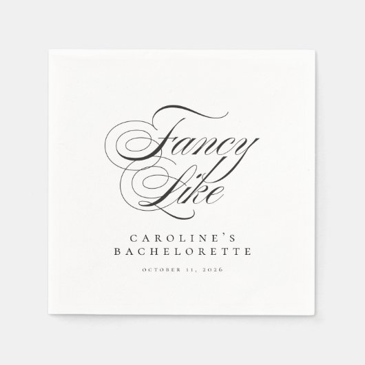 Grappig Fancy zoals Script Country Bachelorette Servet (Voorkant)