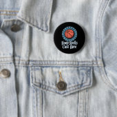 Grappig Fantasy Basketbal Spell League Draft spel Ronde Button 5,7 Cm (In situ)
