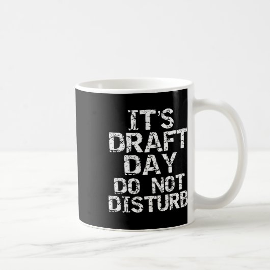 Grappig Fantasy Football Concept Het is Draft Day  Koffiemok (Rechts)