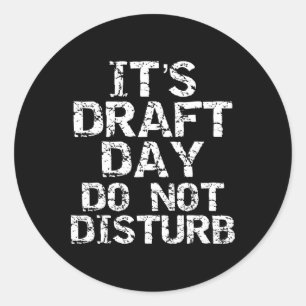 Grappig Fantasy Football Concept Het is Draft Day  Ronde Sticker