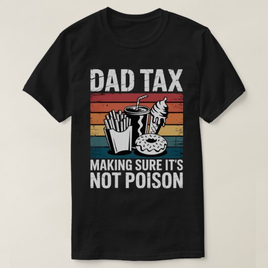 Grappig Fast Food Poison Tester Gift | retrocessie T-shirt (Design voorkant)