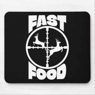 Grappig Fastfood Herten Jachtcadeau voor Hunter Ma Muismat
