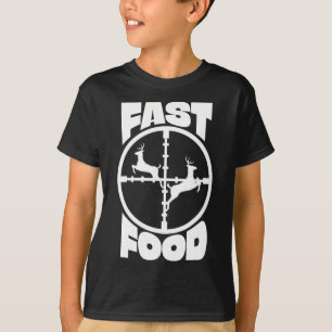 Grappig Fastfood Herten Jachtcadeau voor Hunter Ma T-shirt