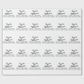 Grappig favoriet kind Je bent welkom op wit Cadeaupapier (Vlak)