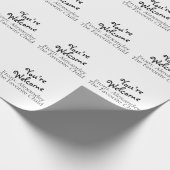 Grappig favoriet kind Je bent welkom op wit Cadeaupapier (Hoek)