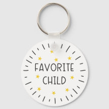 Grappig Favoriete Child Keyring met bericht