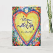 Grappig Favoriete Kind Quote Moederdag Hart Kaart (Voorkant)