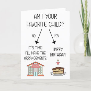 Grappig Favoriete Kind Verjaardag Kaart voor Mama