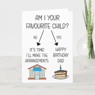 Grappig Favoriete Kind Verjaardag Kaart voor Papa