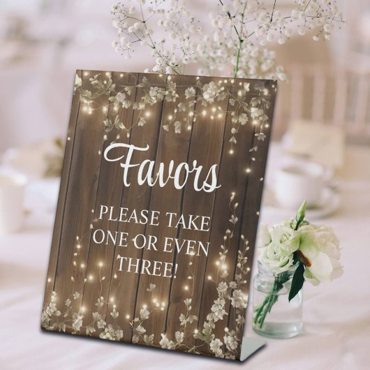 Grappig Favorieten Signature Script Wood String Li Reclamebord Met Voetstuk