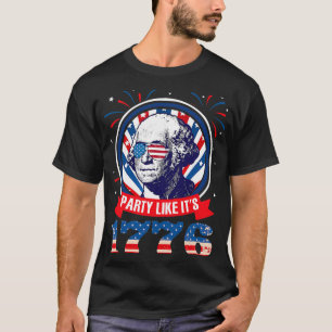 Grappig Feest Alsof Het 1776 4 Juli George Was T-shirt