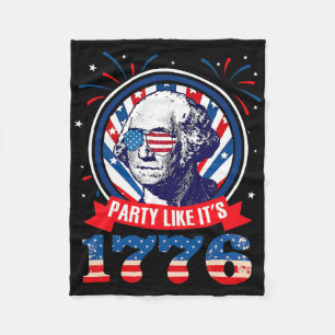 Grappig Feest Alsof Het 1776 4e Juli George Was Fleece Deken