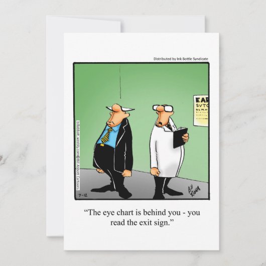 Grappig feest voor hem kaart (Voorkant)