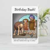 Grappig feest voor hem kaart (Staand voorkant)