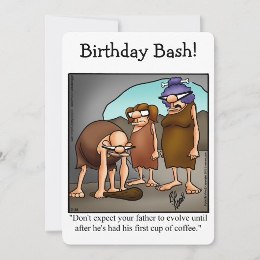 Grappig feest voor hem kaart (Voorkant)