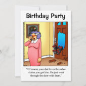 Grappig feest voor hem kaart (Voorkant)