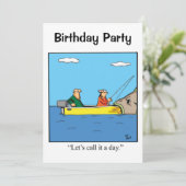 Grappig feest voor hem kaart (Staand voorkant)