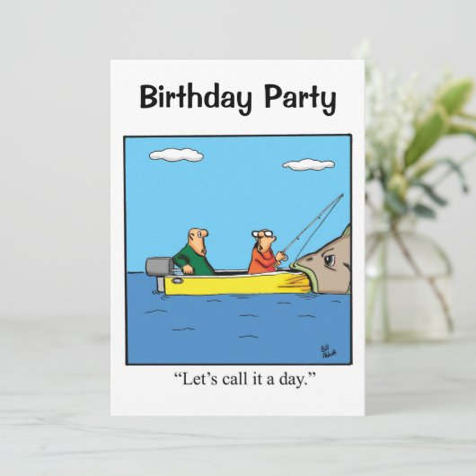 Grappig feest voor hem kaart (Staand voorkant)