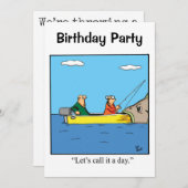 Grappig feest voor hem kaart (Voorkant / Achterkant)