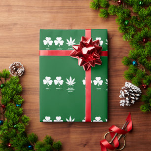 Grappig feest voor jongens op St. Patrick's  Cadeaupapier
