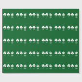 Grappig feest voor jongens op St. Patrick's  Cadeaupapier (Vlak)