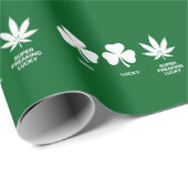 Grappig feest voor jongens op St. Patrick's  Cadeaupapier (Rol Hoek)