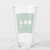 Grappig feest voor jongens op St. Patrick's Day Glas (Achterkant)