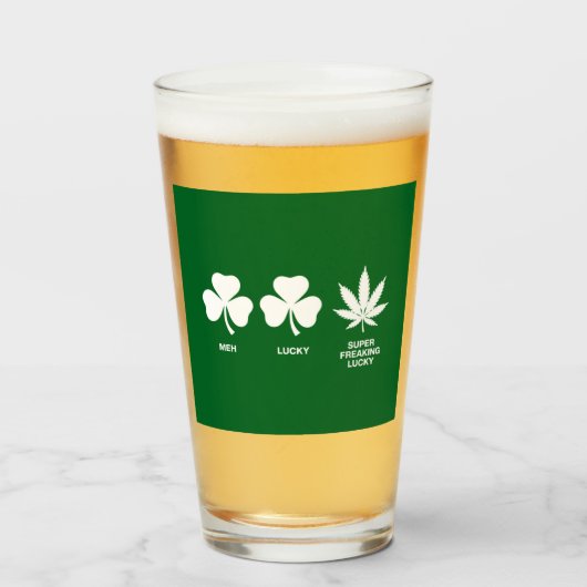 Grappig feest voor jongens op St. Patrick's Day Glas (Voorkant gevuld)