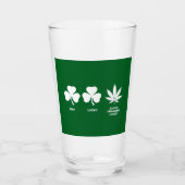 Grappig feest voor jongens op St. Patrick's Day Glas (Voorkant)
