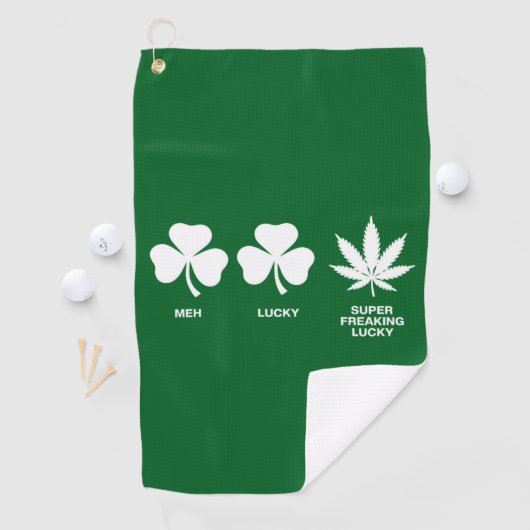 Grappig feest voor jongens op St. Patrick's Golfhanddoek (Insitu)